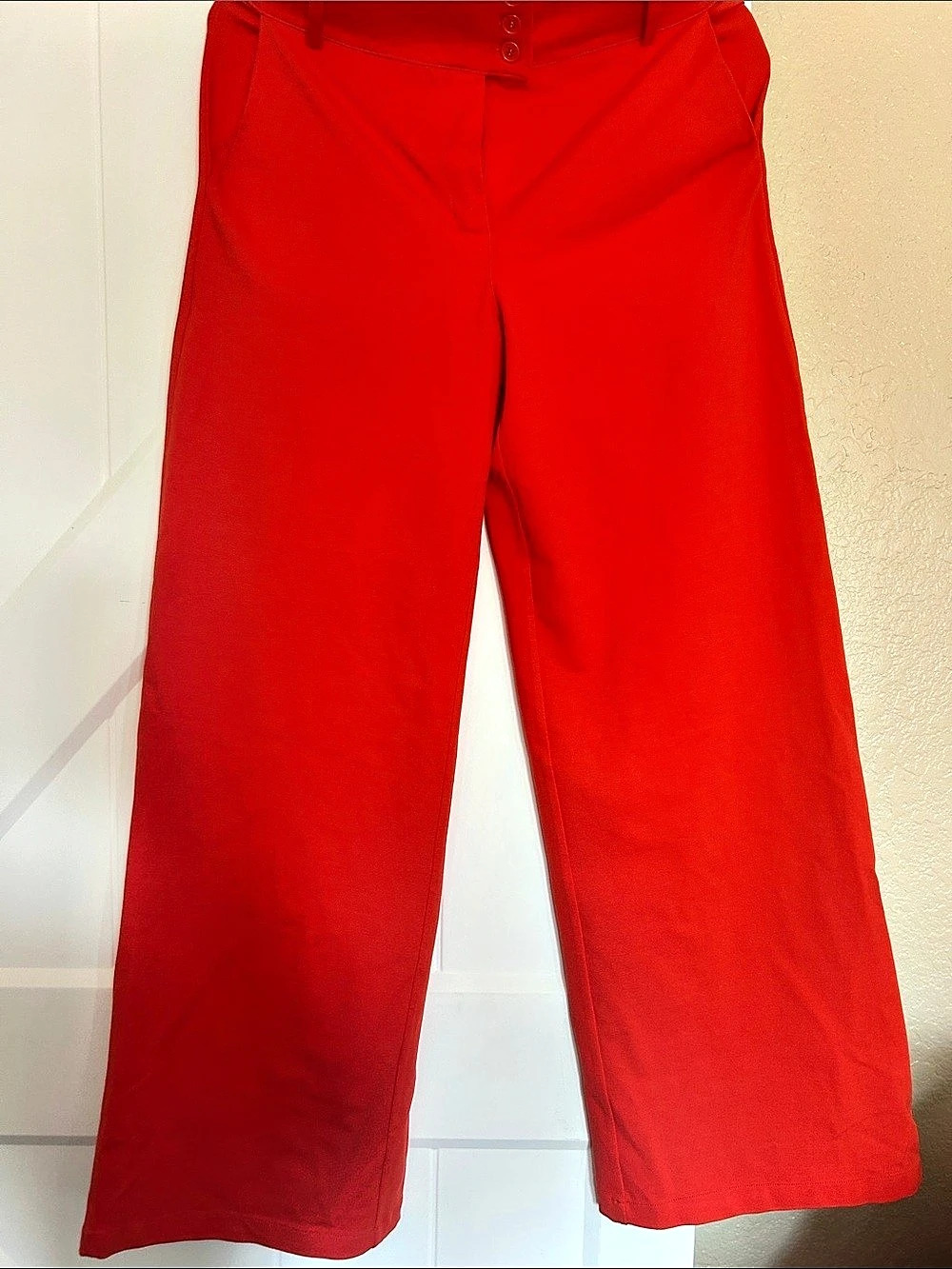 Q2 Red Wide Leg Pants NWT